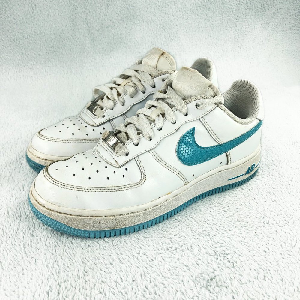 Nike Air Force 1 Low White/Mineral Blue, Women's Size 5.5